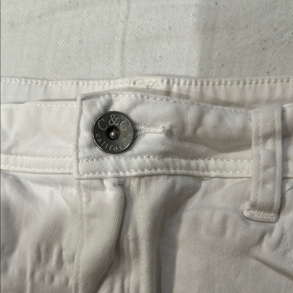White Denim Shorts